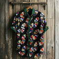 Men's Retro Indiana Amish Old Fashioned Fans Linen Shirt elevenforest