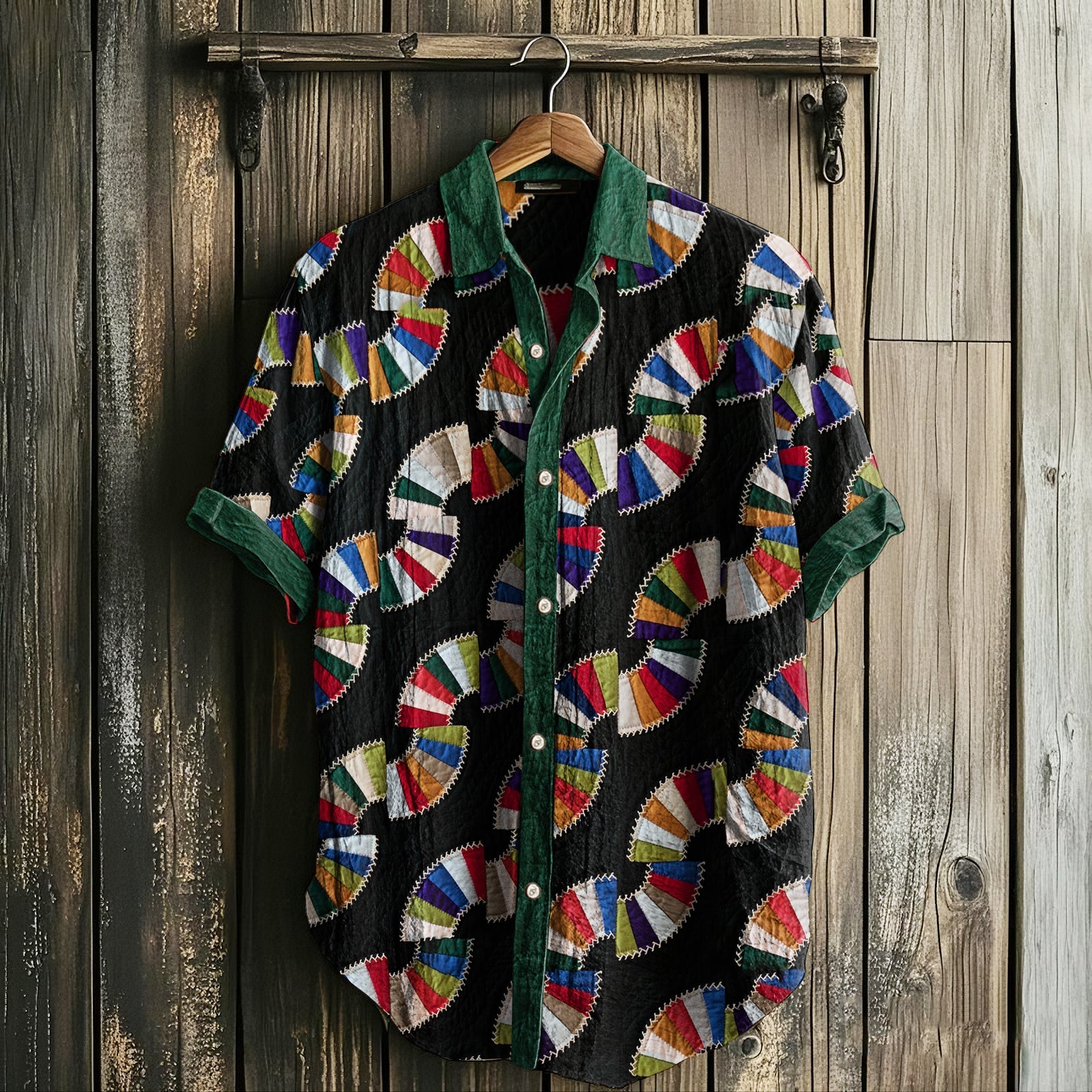 Men's Retro Indiana Amish Old Fashioned Fans Linen Shirt elevenforest
