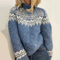 Iceland Jacquard Simple Turtleneck Sweater elevenforest