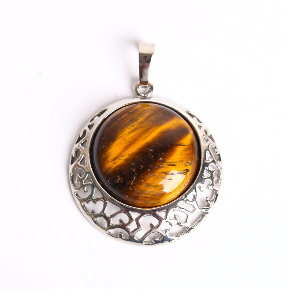 1.5 Inch Healing Chakra Quartz Stone Pendant for Energy Balance