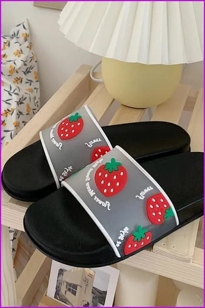 Kawaii Cartoon Fruit Beach Slippers F14840