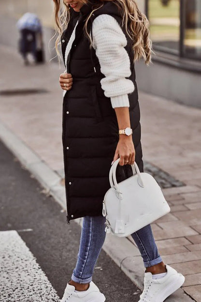 Street Zipper Mandarin Collar Vests(5 Colors)
