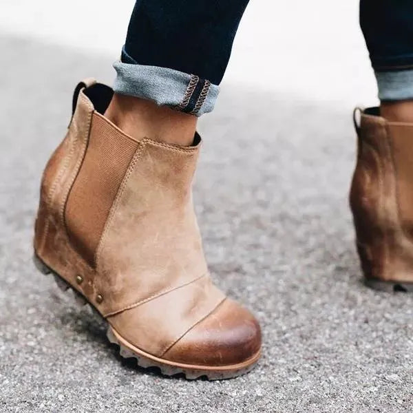 Wedge Ankle Booties