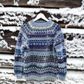 Vintage Geometric Jacquard Iceland Knit Women's Cozy Sweater elevenforest