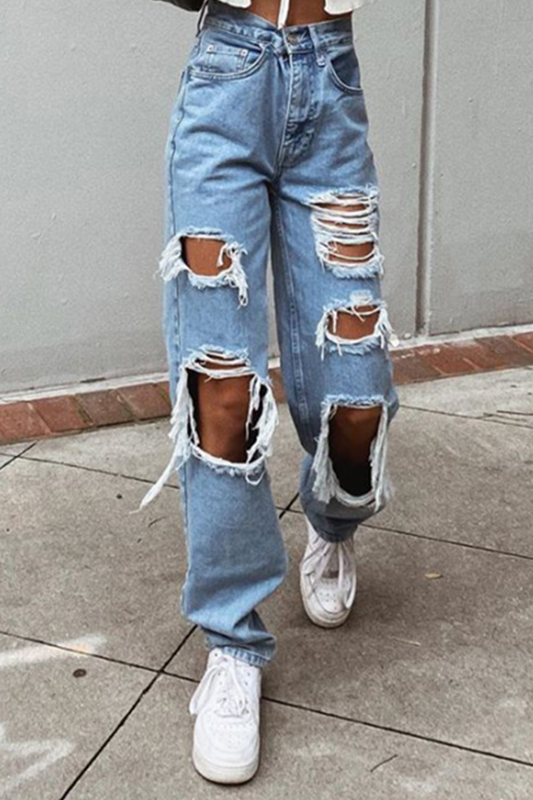 Street Mid Waist Harlan Denim Jeans