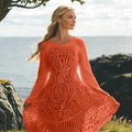 Women's Celtic Knot And Tree Of Life Long Sleeve Sweater Dress elevenforest