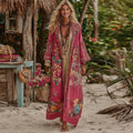 Women's Bohemian Floral Embroidery Art Casual Cardigan elevenforest