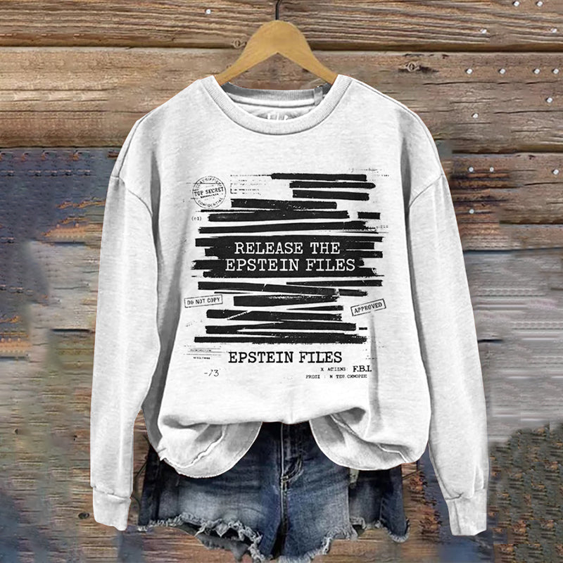 Comstylish Release The Epstein List Printed Casual Sweatshirt