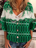 Lattice Fringed Women's Icelandic Sweater elevenforest