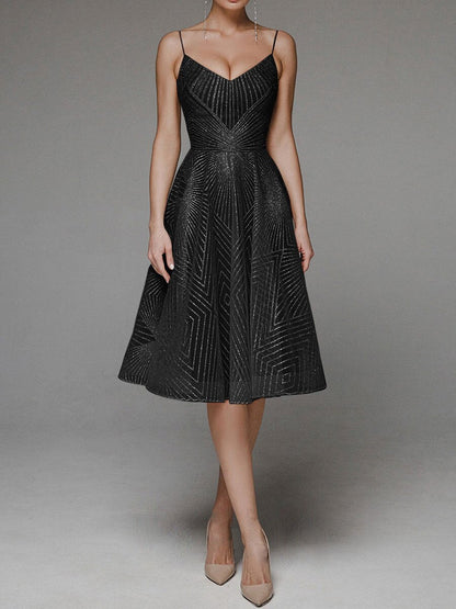 ’s Spring Summer Maxi Dress Strap Embroidered Sleeveless Dress
