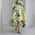 Comstylish Women's Japanese-style Floral Art Casual Dress