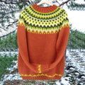 Vintage Icelandic Knitted Jacquard Warm Crew Neck Sweater (Unisex) elevenforest