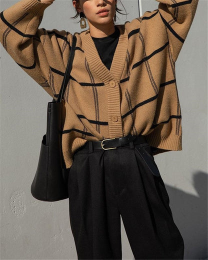 Lorra Plaid Cardigan