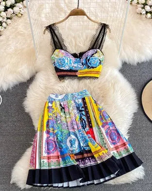 Patricia Top & Skirt Set