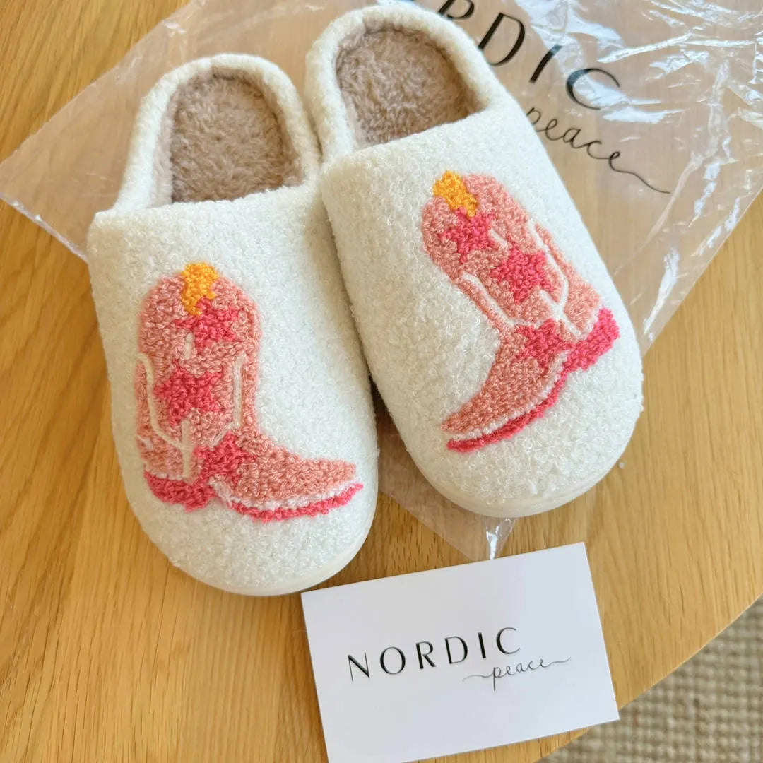 Cowboy Boots Slippers - Buy 1 Get 1 Free