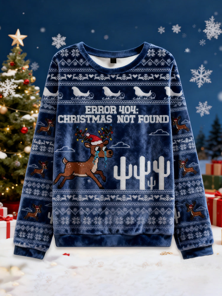 Comstylish Weeping Elk Christmas Ugly Sweater