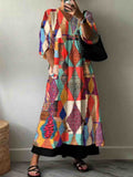 Women'S Artistic Art Statue Pattern Cotton Dress