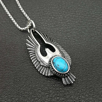 Phoenix Rise Turquoise Necklace