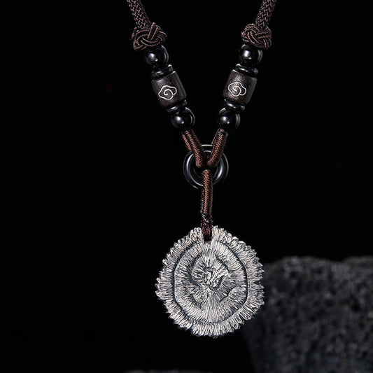 999 Sterling Silver Sophora Flavescens Spiritual Necklace for Protection
