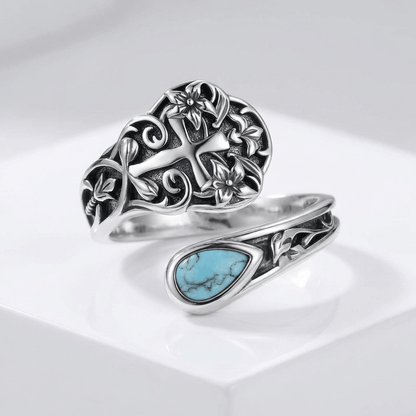 Grace Cross Ring - (adjustable)