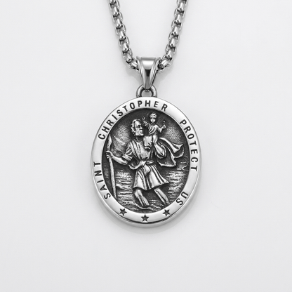 St. Christopher Medal Necklace