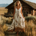 Bohemian Style Dream Catcher And Butterfly Element Women's Dress elevenforest