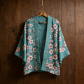 Japanese Art Style Cherry Blossom Pattern Cardigan elevenforest