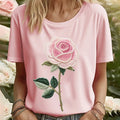 Women's Pink Awareness Floral Print Shirt elevenforest