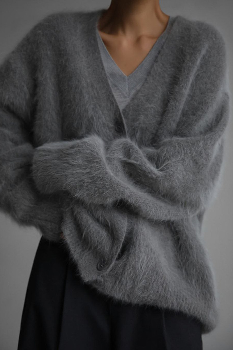 Celebrities Buttons V Neck Outerwear(5 Colors)