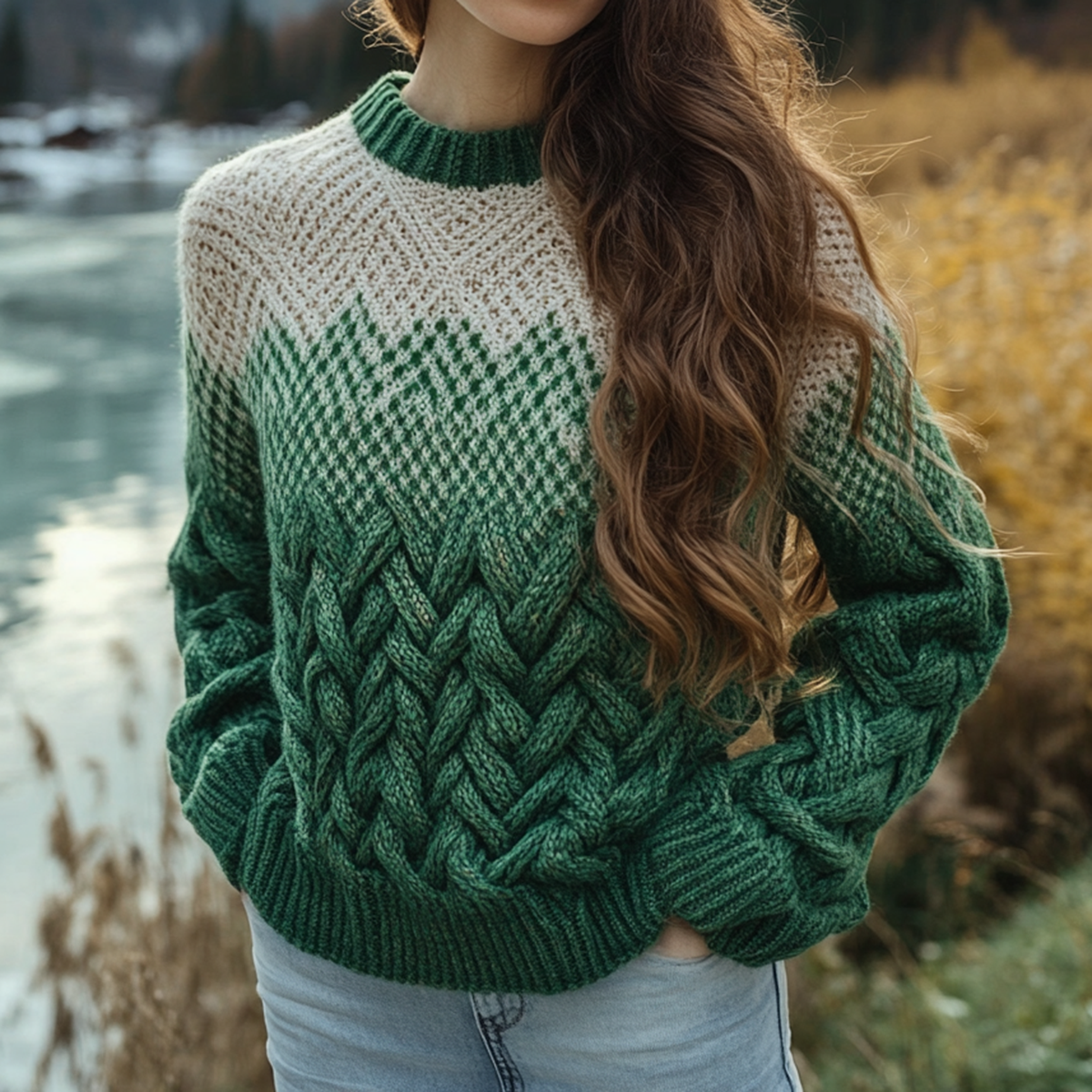 Vintage Irish Celtic Knot Knitted Cozy Jacquard Sweater elevenforest