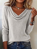 Women'S Casual Loose Long-Sleeved Top 