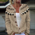 Vintage Icelandic Pattern Art Cozy Sweater elevenforest