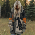 Vintage Dog Cozy Lapel Knit Sweater elevenforest
