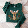 Comstylish Forest Dear & Plants Vintage Cozy Sweatshirt