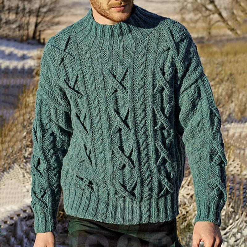 Men'S Knitted Graphic Pullover Sweater elevenforest