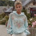 Women's Vintage Bohemian Floral Embroidered Casual Hoodie elevenforest