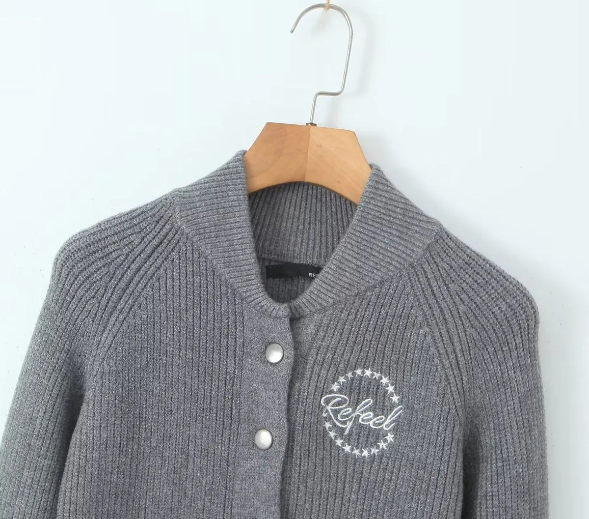 Knitting Cardigan Round Neck Slim Single Breasted Knitwear Autumn Clothing
