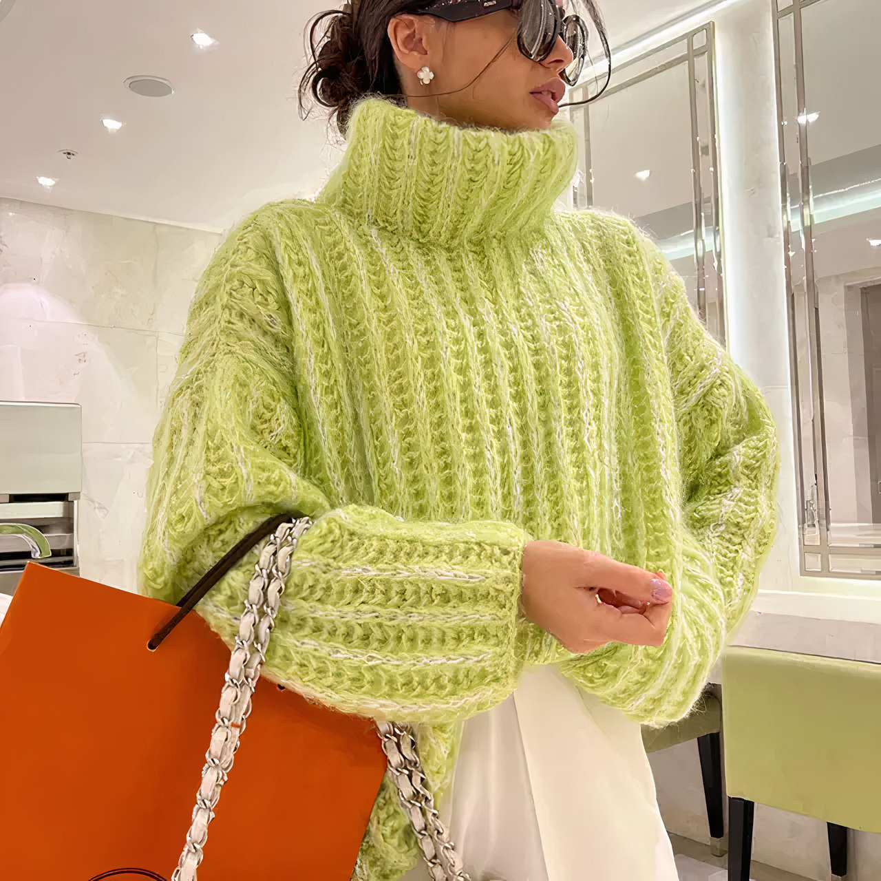 Victoria® | Fluffy knitted sweater