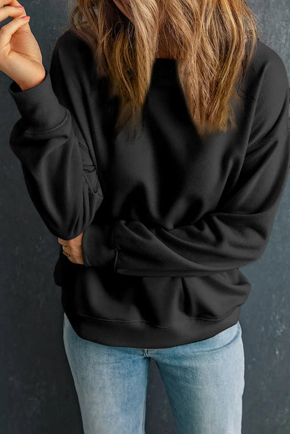 Black Crewneck Sweatshirt