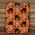 Women's Halloween Black Cat Art Sweater artswardrobe