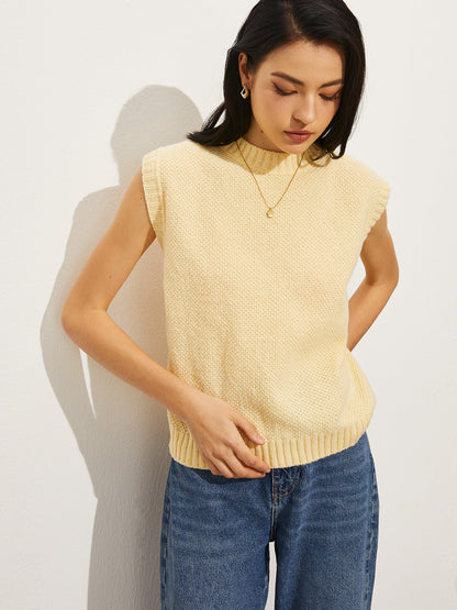 Backless Tie-up Sweater Vest