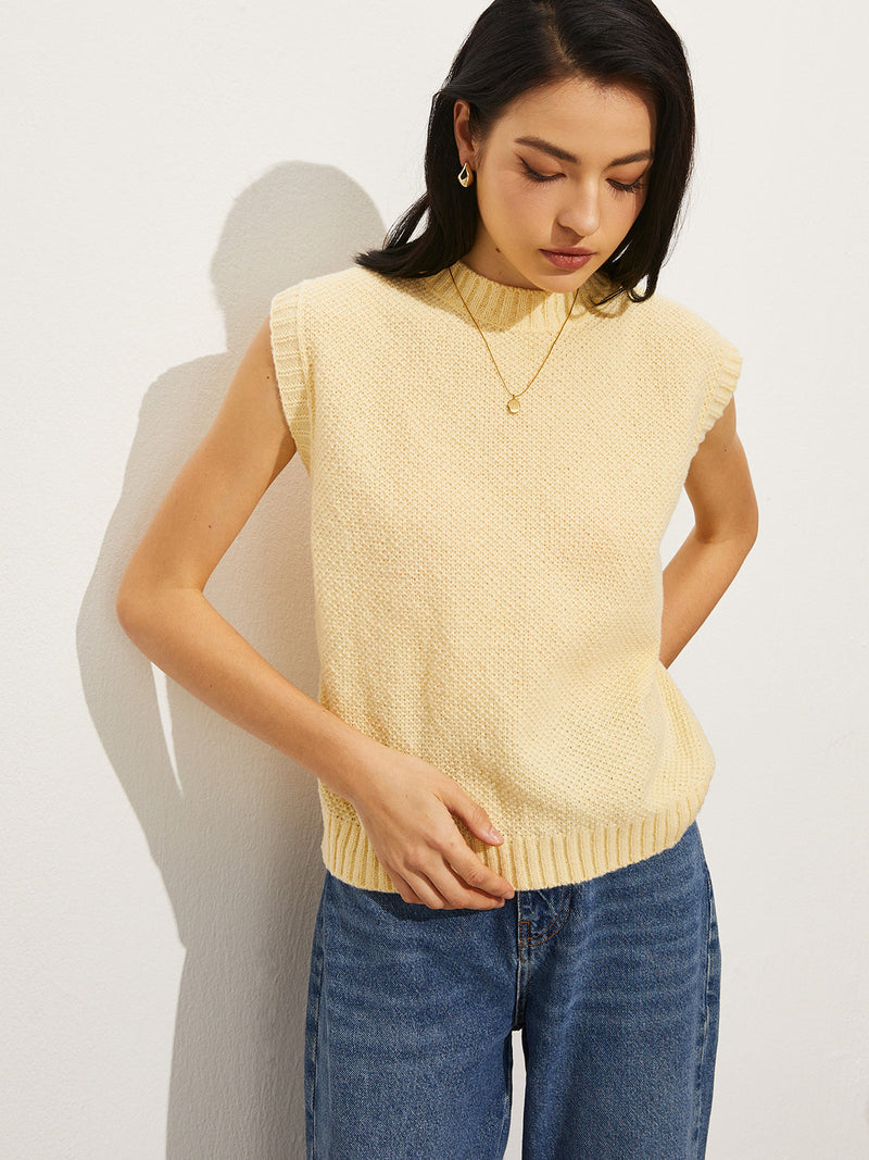 Backless Tie-up Sweater Vest