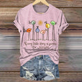 Hippie Every Little Thing Is Gonna Print Crew Neck T-shirt