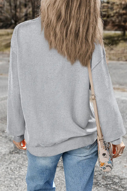 Cozy Light Grey Crewneck Sweatshirt
