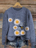 Bee & Daisy Crew Neck Knit Sweater artswardrobe
