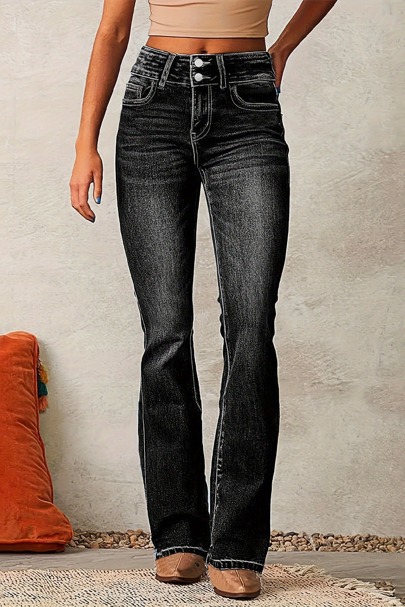 Distressed High Waist Skinny Denim Jeans(3 Colors)