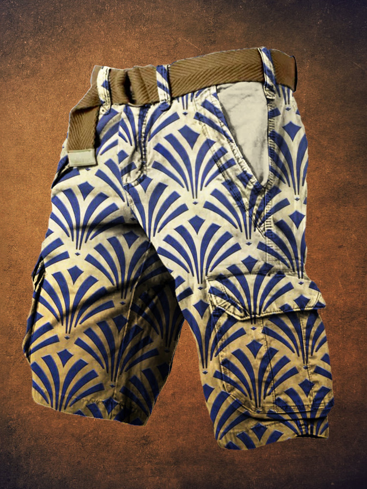 Vintage Egyptian Classic Print Men's Casual Shorts elevenforest