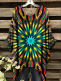 Women's Psychedelic Mandala Print Design Top
