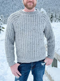 Vintage Twist Knit Men's Icelandic Sweater elevenforest