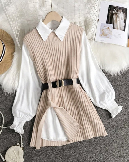 Veronica Shirt & Vest Set